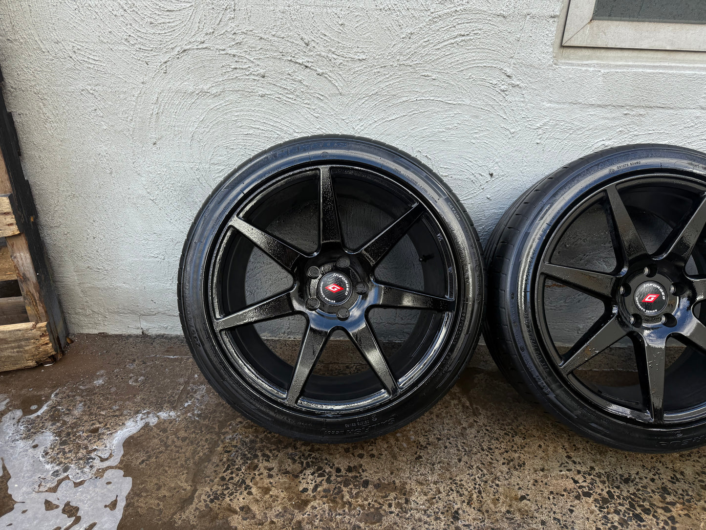 Inforged Black 18” Alloy Wheels with Good Tyres