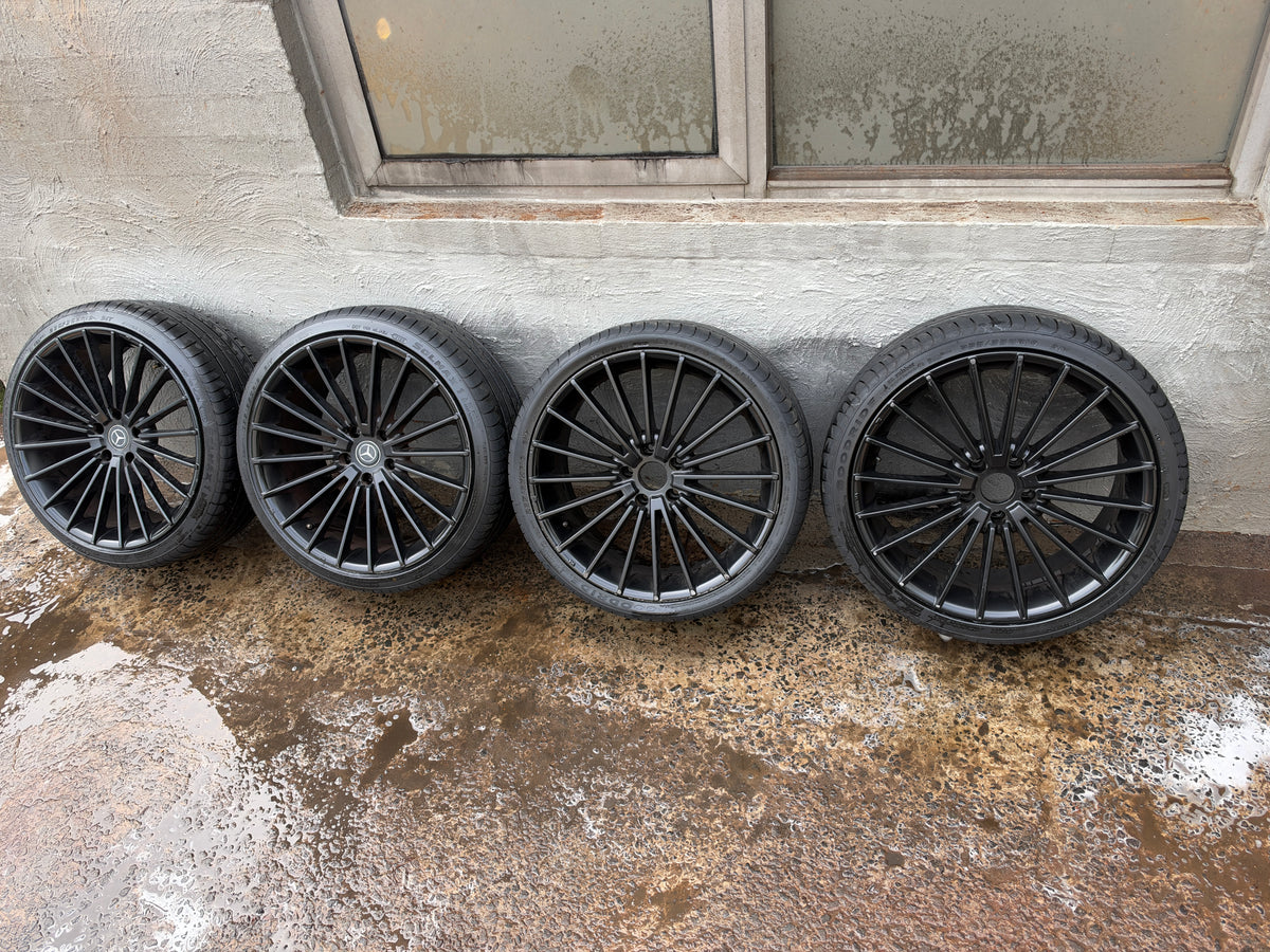 Mercedes Style 19” Black Alloy Wheels with Excellent Tyres