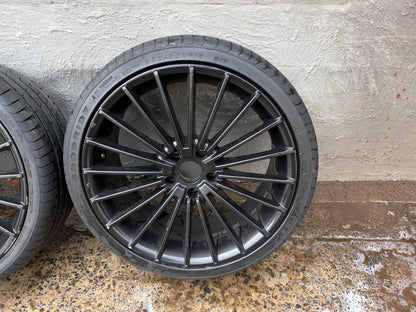 Mercedes Style 19” Black Alloy Wheels with Excellent Tyres