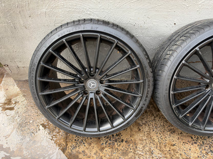 Mercedes Style 19” Black Alloy Wheels with Excellent Tyres