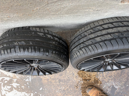 Mercedes Style 19” Black Alloy Wheels with Excellent Tyres