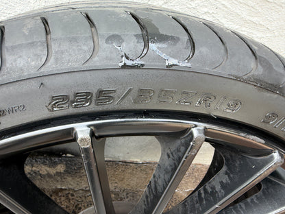 Mercedes Style 19” Black Alloy Wheels with Excellent Tyres