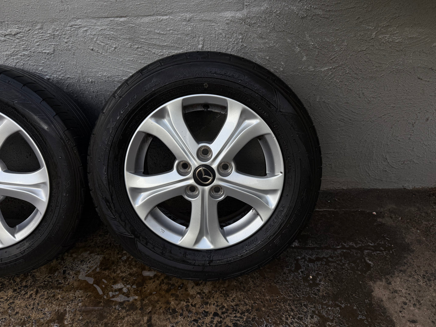 Mazda 3 15” Alloy Wheels with Good Tyres