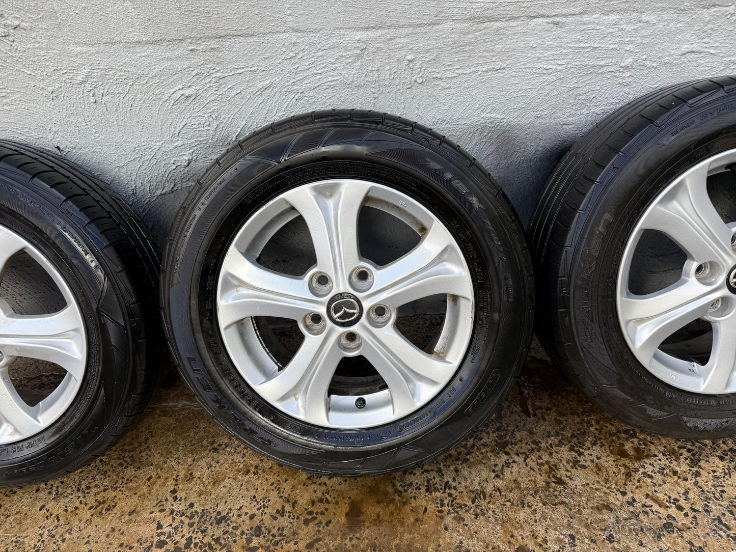 Mazda 3 15” Alloy Wheels with Good Tyres