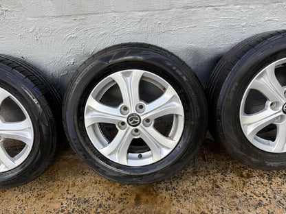 Mazda 3 15” Alloy Wheels with Good Tyres