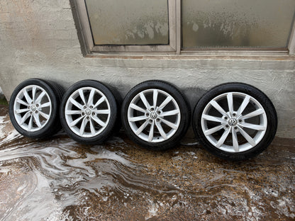Volkswagen Golf/Caddy 17” Alloy Wheels with Good Tyres