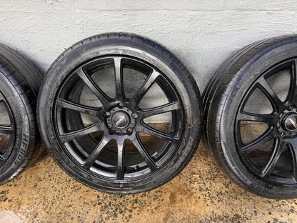 Speedy Black 18” Alloy Wheels with Tyres