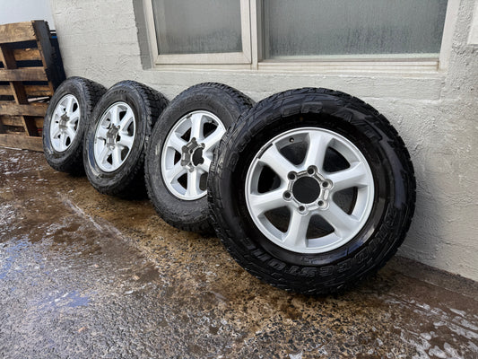 6 Stud 16” Alloy Wheels with Bridgestone Dueler A/T Tyres