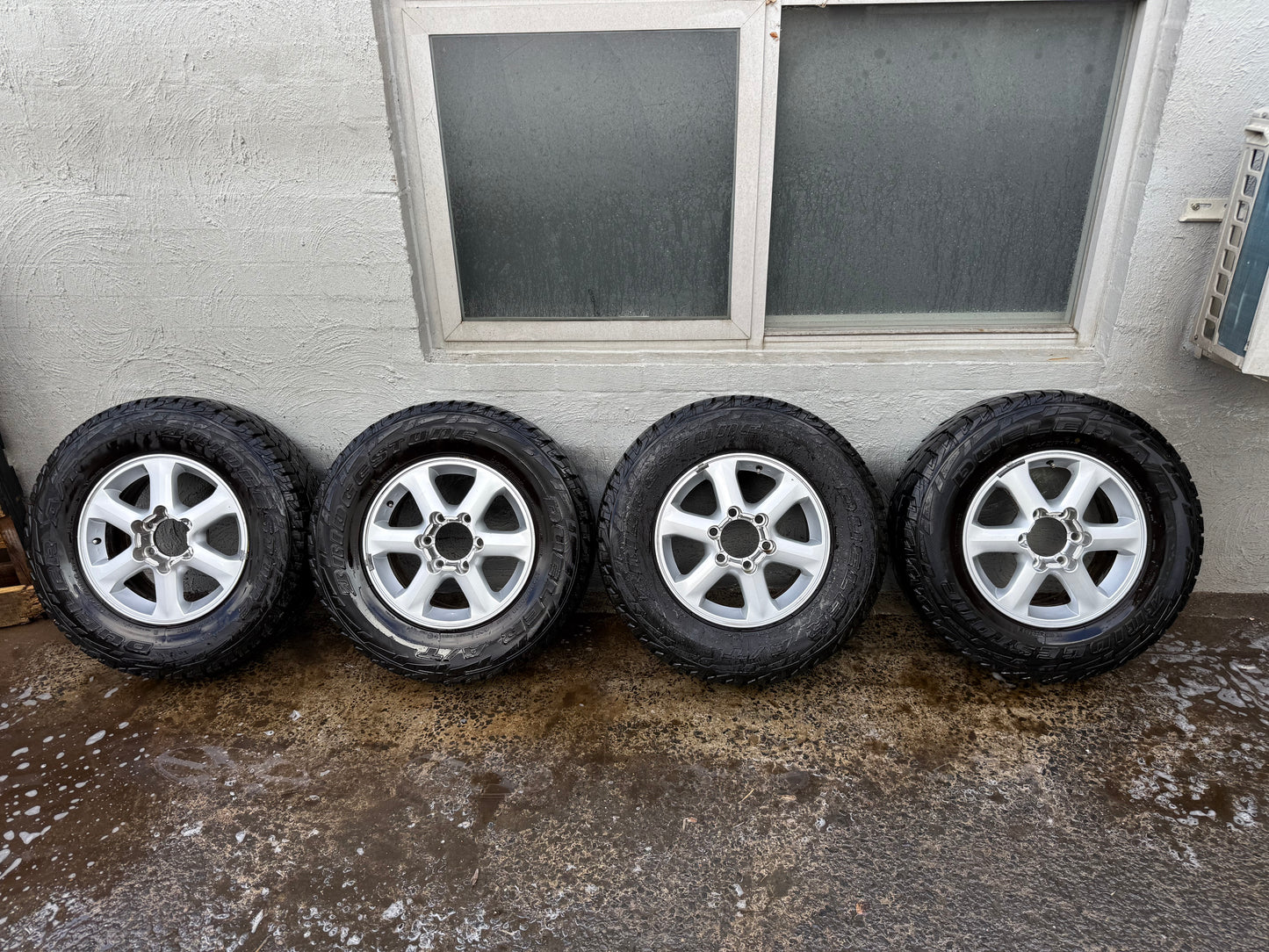 6 Stud 16” Alloy Wheels with Bridgestone Dueler A/T Tyres