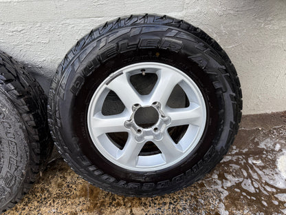 6 Stud 16” Alloy Wheels with Bridgestone Dueler A/T Tyres