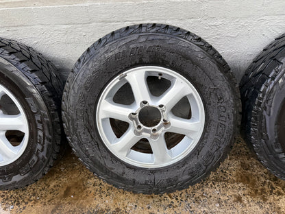 6 Stud 16” Alloy Wheels with Bridgestone Dueler A/T Tyres