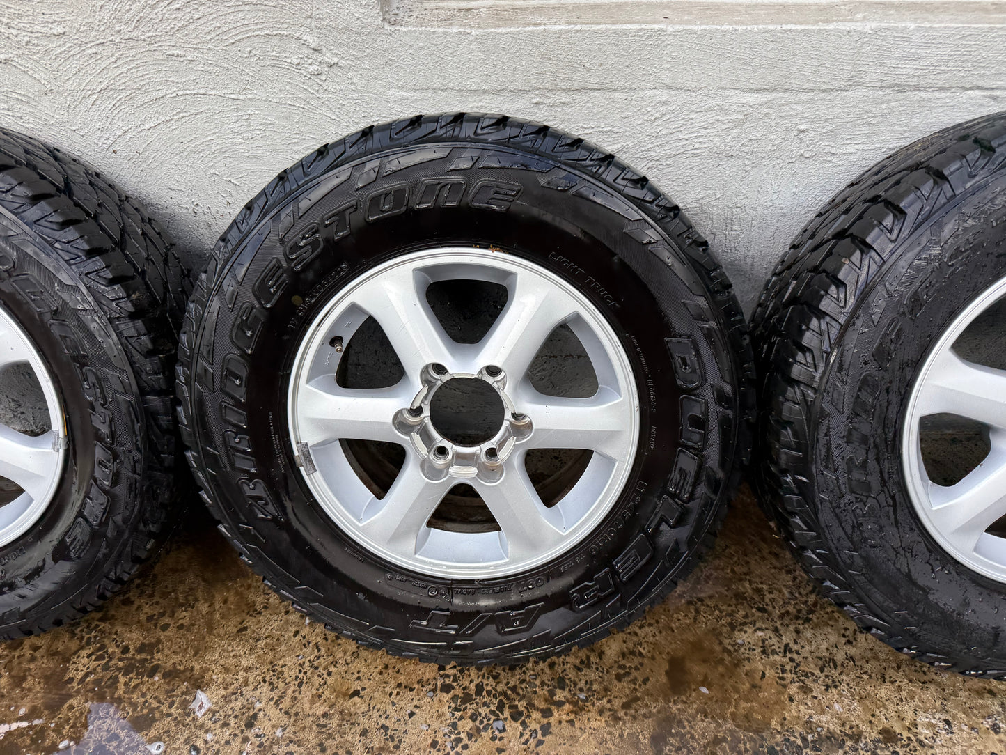 6 Stud 16” Alloy Wheels with Bridgestone Dueler A/T Tyres