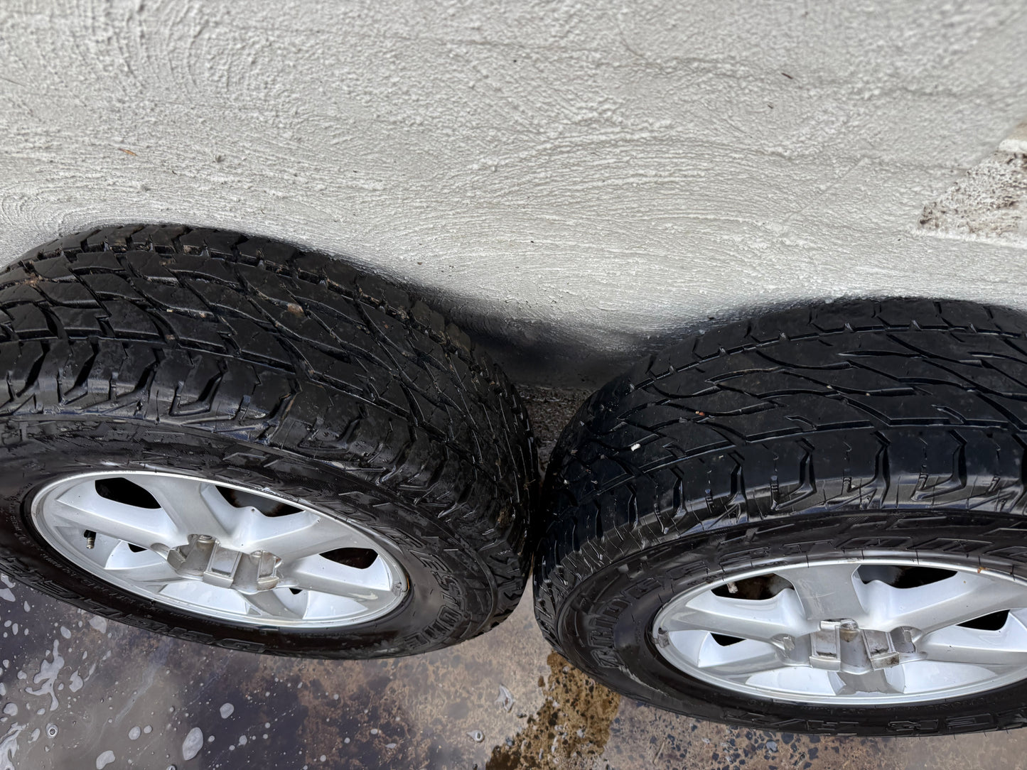 6 Stud 16” Alloy Wheels with Bridgestone Dueler A/T Tyres