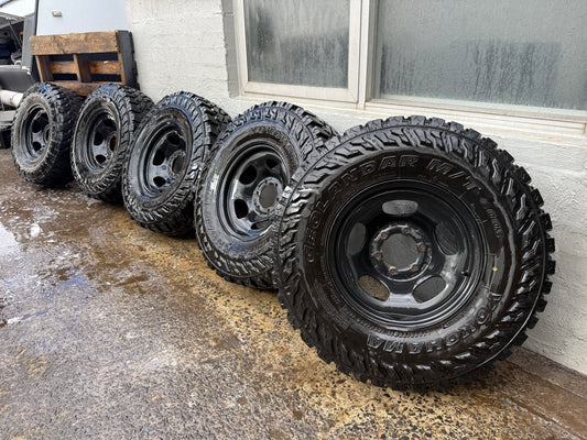 Yokohama Geolander 33” M/T Tyres on 6 Stud Rims Set Of 5