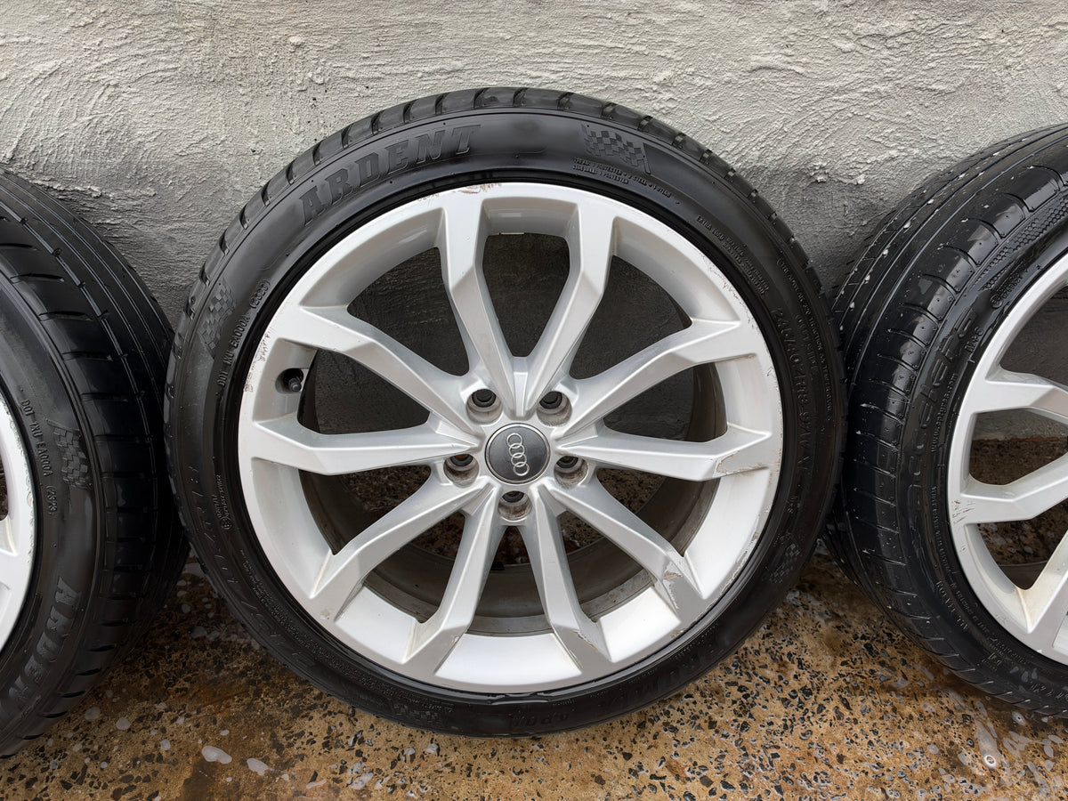 Audi A4 18” Alloy Wheels with Excellent Tyres