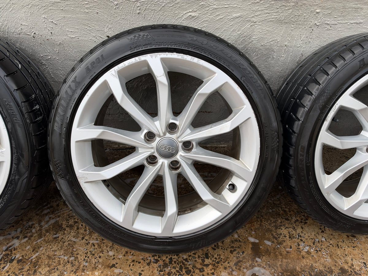 Audi A4 18” Alloy Wheels with Excellent Tyres