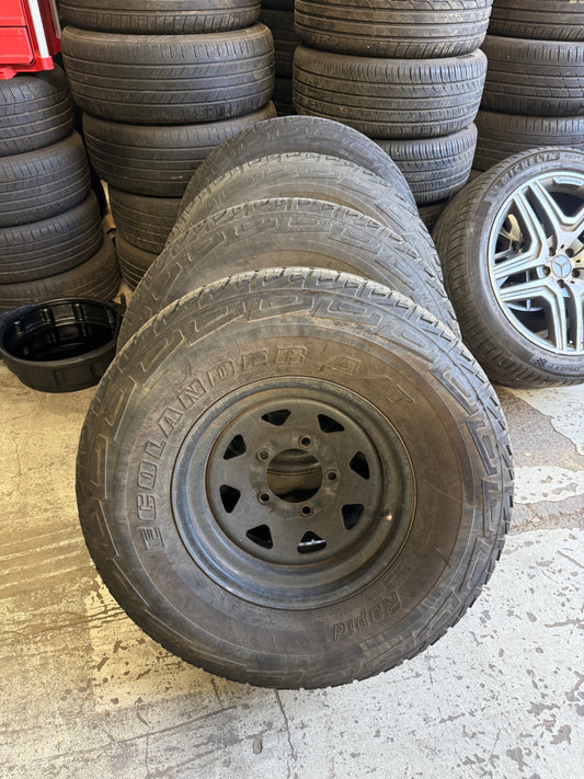 Toyota Landcruiser 70 Series 5 Stud Steel Rims