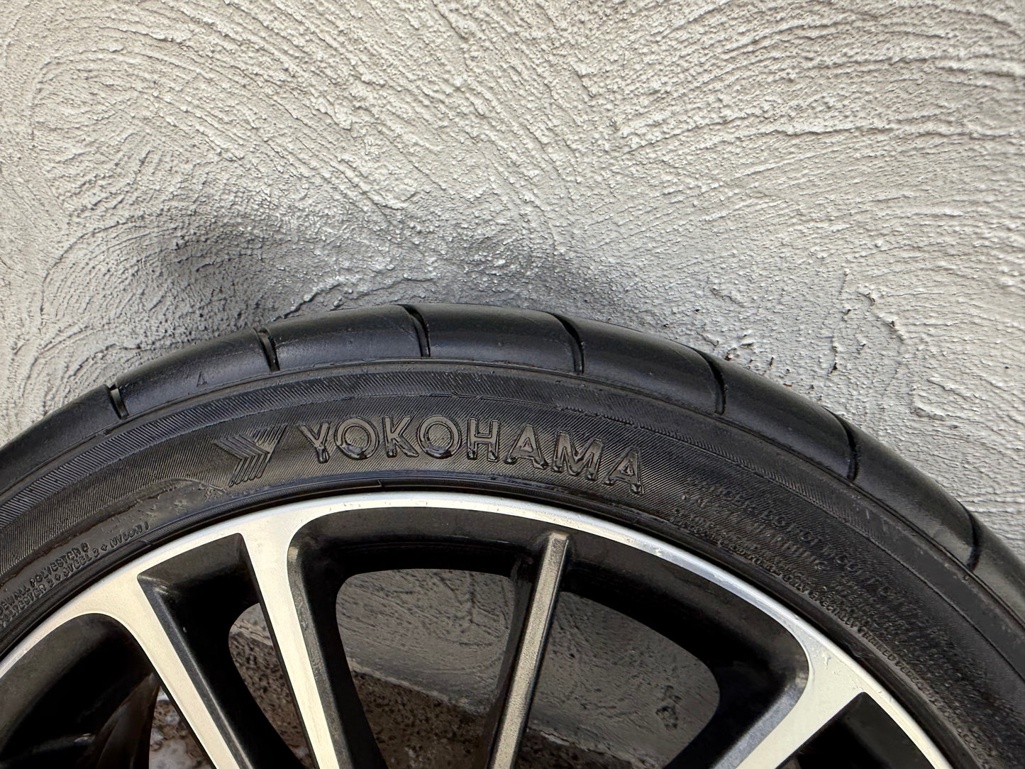 Toyota 86 17” Alloy Wheels with Good Semi Slick Tyres
