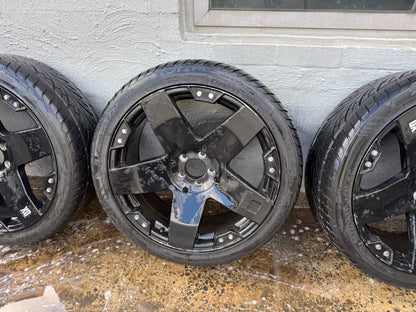 KMC XD 22” Alloy Wheels with Good Tyres