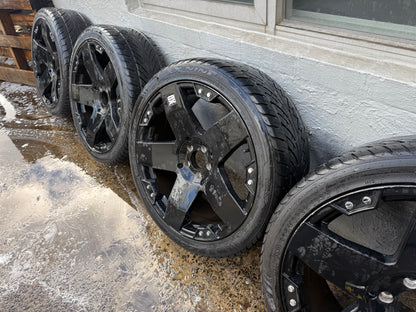 KMC XD 22” Alloy Wheels with Good Tyres