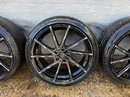 Hussla 19” Alloy Wheels with Good Tyres