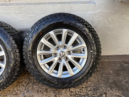 Mitsubishi Triton 17” Alloy Wheels with Good Tyres