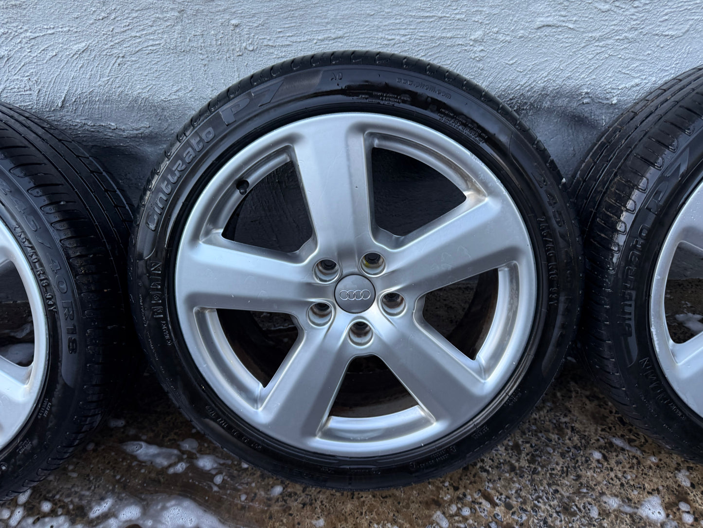 Audi A4 18” Alloy Wheels with Very Good Tyres