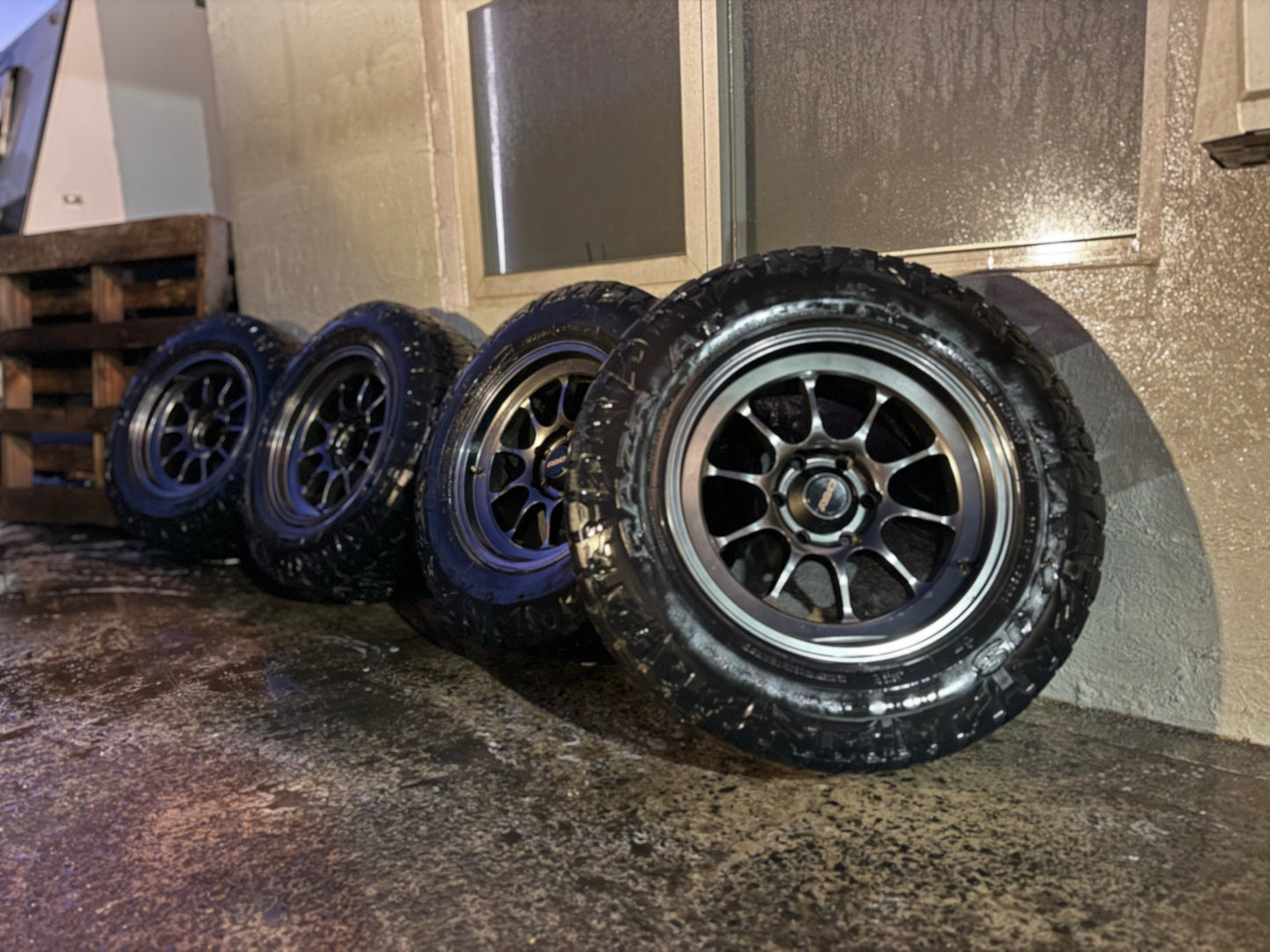 Rays Rota 18” Alloy Wheels with Good Tyres