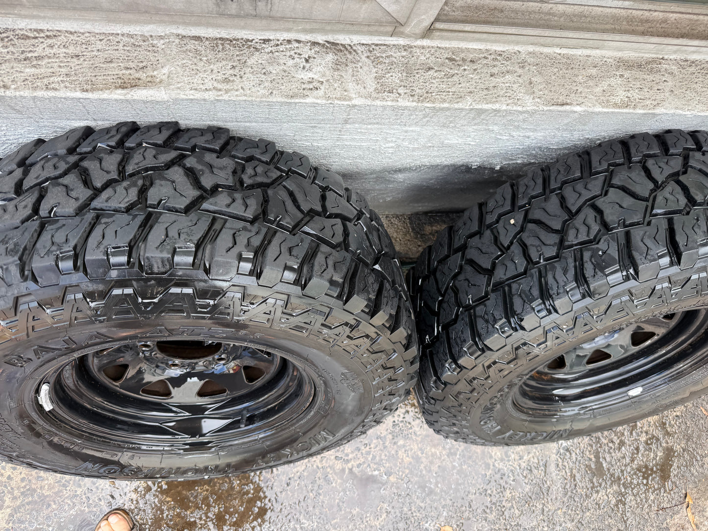 Mickey Thompson All Terrain 33” Tyres on 6 Stud Rims Set of 5