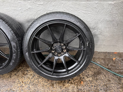 Hussla Multi-fit 18” Alloy Wheels with Tyres