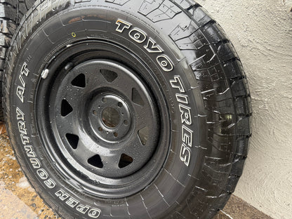 Nissan Navara 32” Steel Rims with Toyo Open Country Tyres