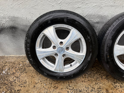 15” 5 Stud Alloy Wheels with Good Tyres