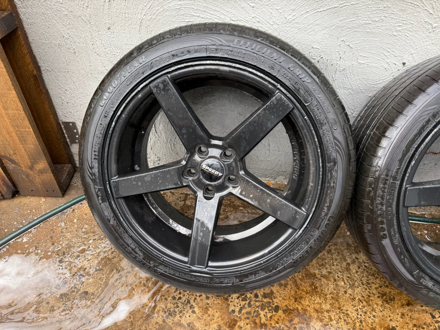Speedy 5 Spoke 18” Alloy Wheels with Good Tyres
