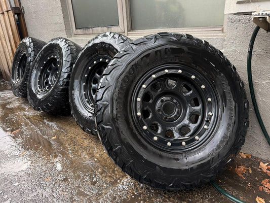 Hankook Dynapro MT Tyres on 16” Imitation Beadlock Rims