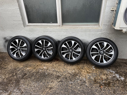 Honda Civic 16” Alloy Wheels with Good Tyres