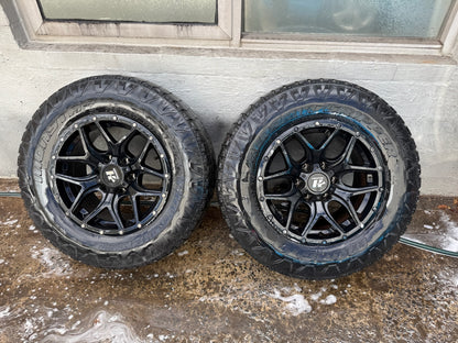 Hussla 6 Stud 17” Alloy Wheels with Tyres - Set of 2