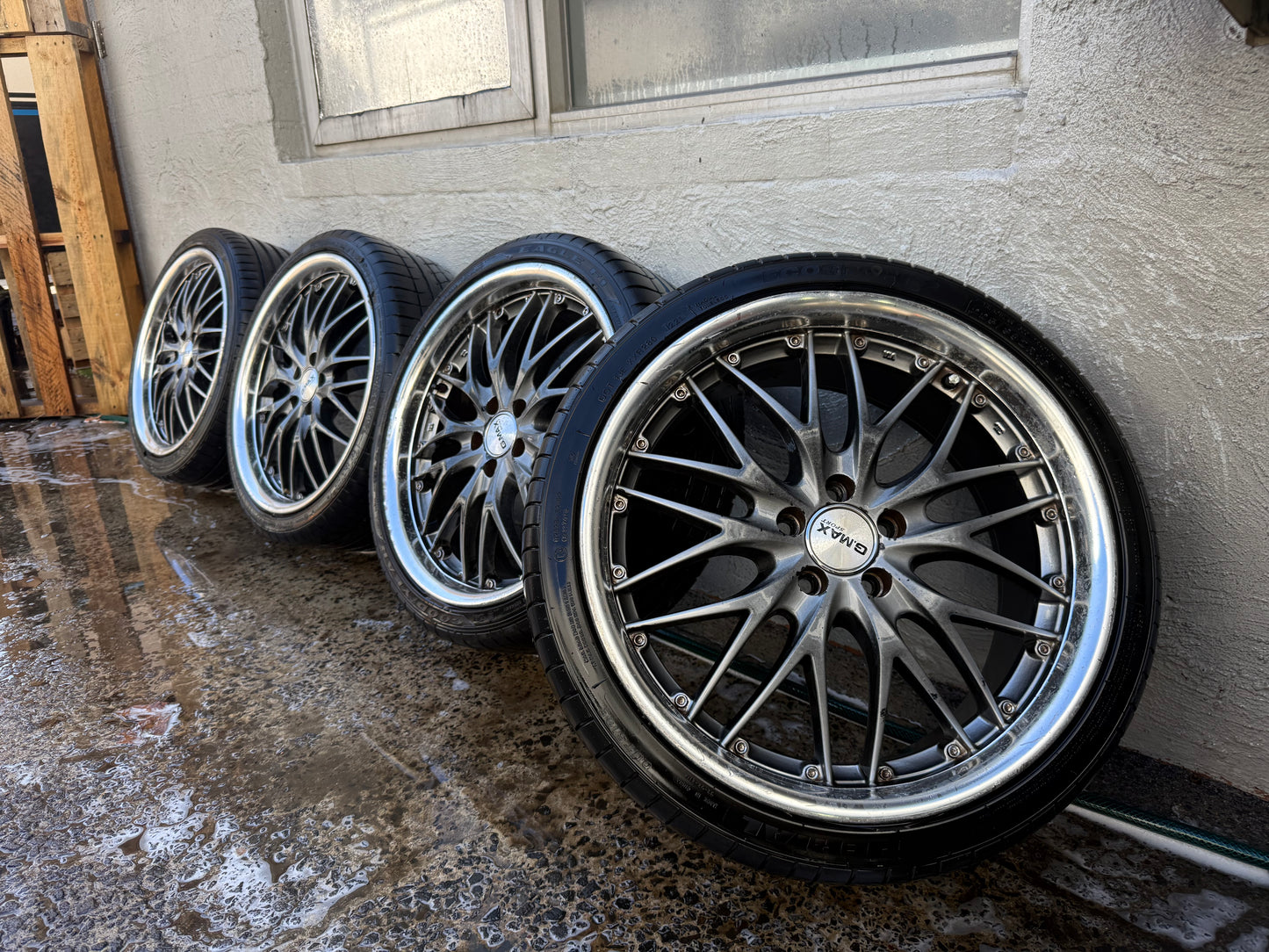 GMAX Sport 18” Alloy Wheels with Good Tyres