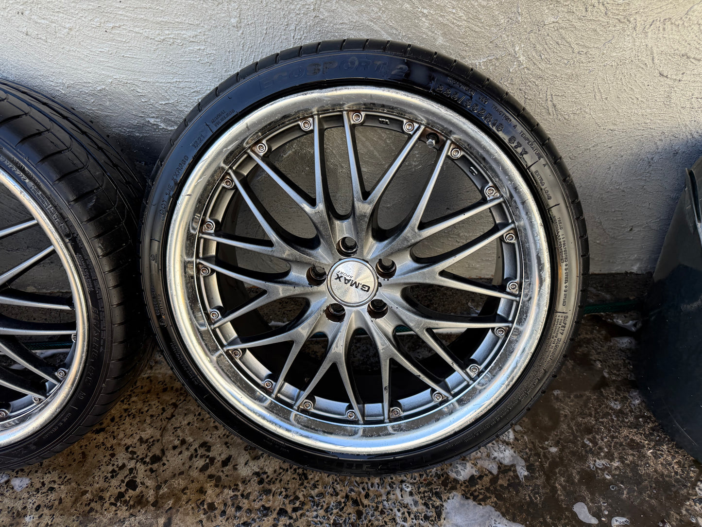 GMAX Sport 18” Alloy Wheels with Good Tyres