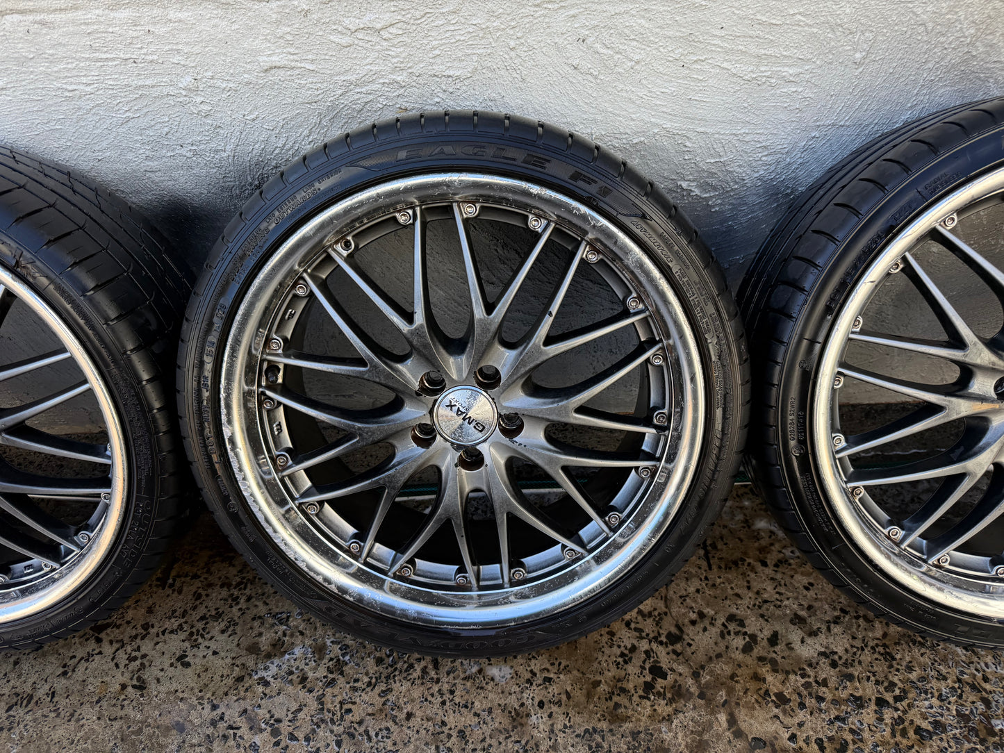 GMAX Sport 18” Alloy Wheels with Good Tyres
