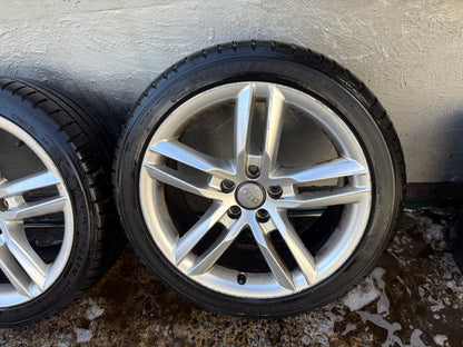 Audi A3/A4 18” Alloy Wheels with Excellent Tyres