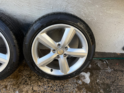 Audi A3 17” Alloy Wheels with Excellent Tyres