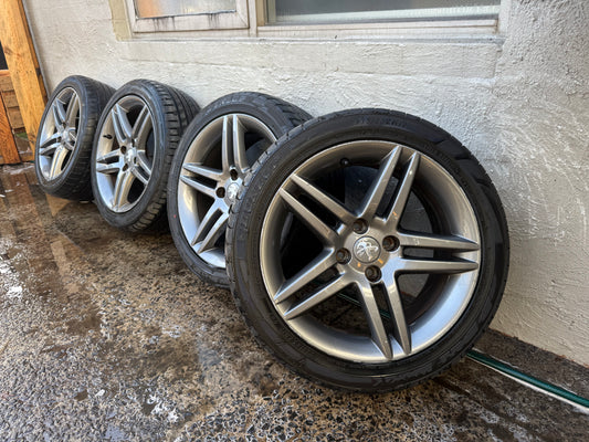 Peugeot 307 17” Alloy Wheels with Good Tyres