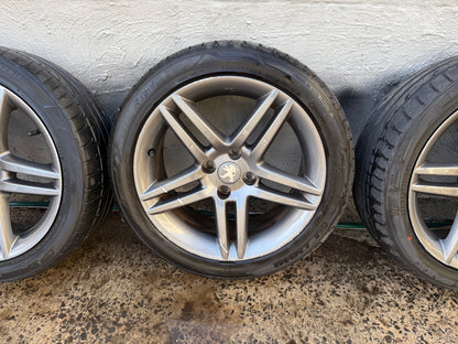 Peugeot 307 17” Alloy Wheels with Good Tyres