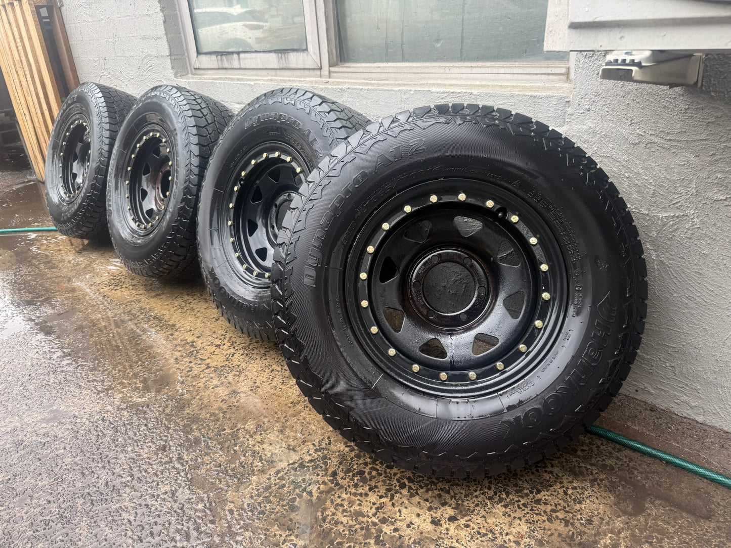 Hankook DynaPro AT2 Tyres on 6 Stud Steel Rims