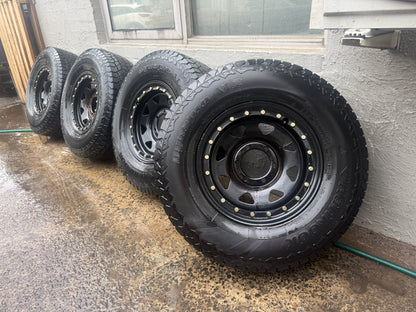 Hankook DynaPro AT2 Tyres on 6 Stud Steel Rims