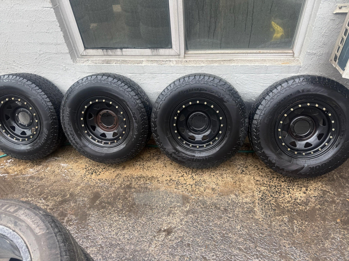 Hankook DynaPro AT2 Tyres on 6 Stud Steel Rims
