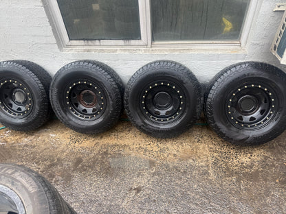 Hankook DynaPro AT2 Tyres on 6 Stud Steel Rims