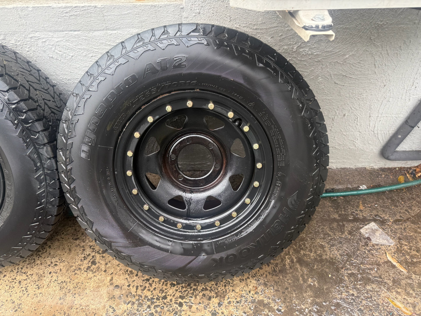 Hankook DynaPro AT2 Tyres on 6 Stud Steel Rims