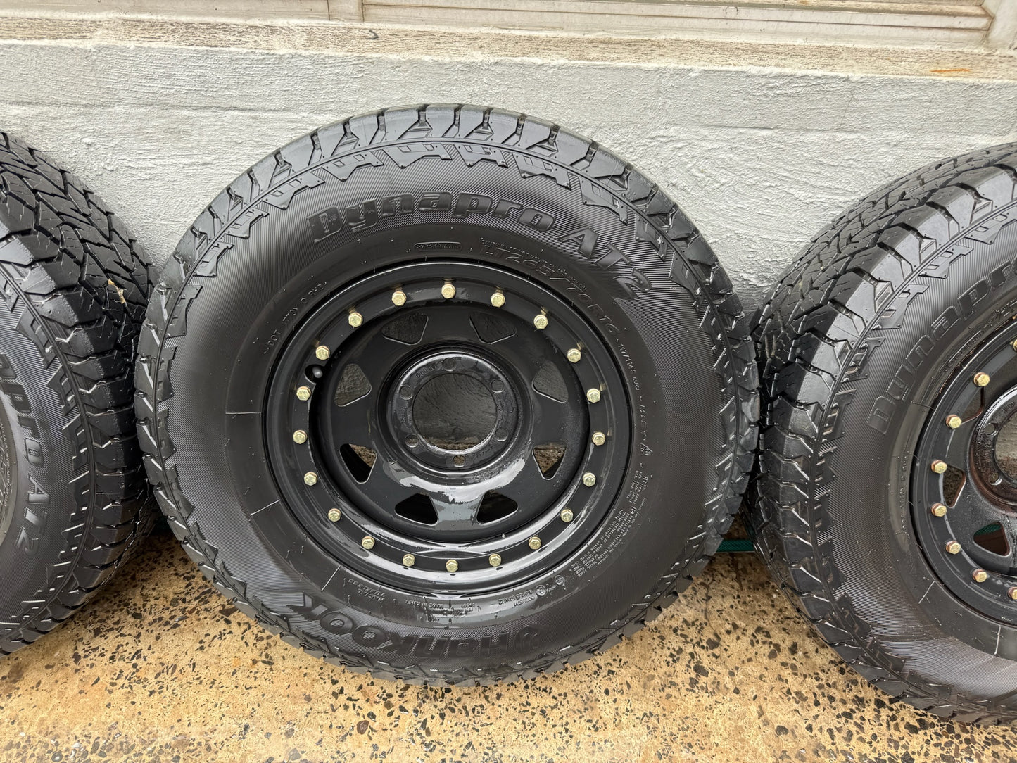 Hankook DynaPro AT2 Tyres on 6 Stud Steel Rims