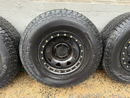 Hankook DynaPro AT2 Tyres on 6 Stud Steel Rims